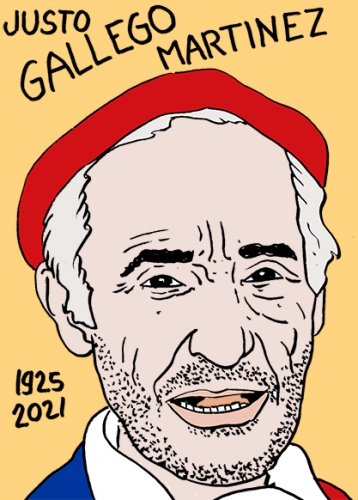 mort de Justo Gallego Martinez,dessin,portrait,laurent Jacquy