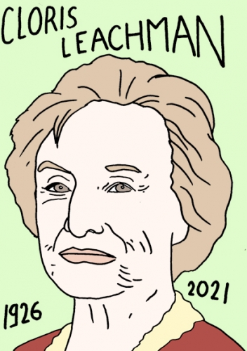 mort de Cloris Leachman,dessin,portrait,laurent Jacquy