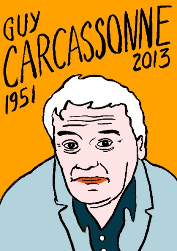 Guy Carcassonne,Georges Moustaki,portrait,dessin,laurent jacquy,art modeste,art singulier,les beaux dimanches